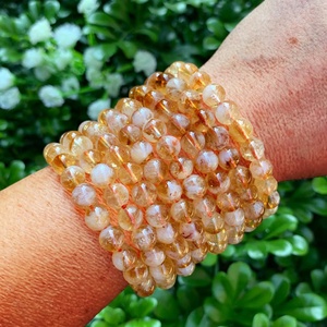 Bracelet élégant en cristal poli citrine le plus vendu pour la méditation ou le nettoyage énergétique et la mode disponibles à bas prix - Product Image 4