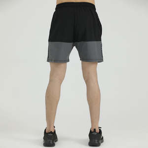 Men's Black Quick Dry <b>Athletic</b> Shorts With Side Stripe Drawstring Waist Sporty Bermuda Fit Polyester Workout Gym Shorts - Product Image 4