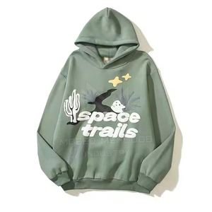 Sudaderas con Capucha para Hombre, Diseño Urbano, con Estampado Puff, Impermeables, Resistentes al Viento, Ecológicas, de Secado Rápido y Tela Cómoda para Invierno, Fabricadas en Fábrica - Product Image 1