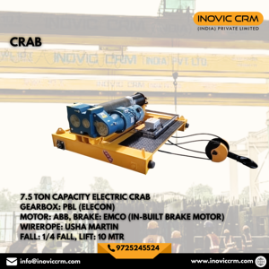 เครื่องจับยึดแบบไฟฟ้าคุณภาพสูง INOVIC CRM สำหรับเครน EOT แบบคานคู่ |   ชุดยกของหนัก 1 ตัน 50 ตัน สำหรับใช้งานในอุตสาหกรรม - Product Image 2