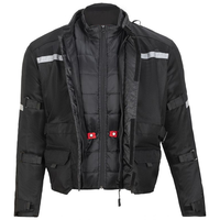 Chaqueta de Motociclismo para las 4 Estaciones, Transpirable, de Secado Rápido, Textil, para Aventura y Turismo, para Todo Clima, Talla Grande, Impermeable