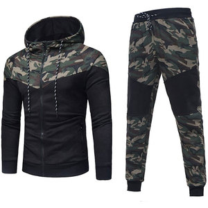 Prix de gros – Survêtement d'hiver décontracté pour homme, personnalisé, de haute qualité, design uni, coupe régulière, 100 % coton molletonné - Product Image 1