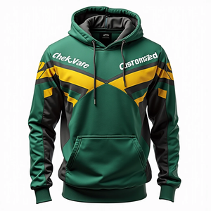 Sudadera con Capucha Extra Grande Personalizada para Hombre, Algodón Básico Combinado, Ropa Urbana Sublimada, Informal y Duradera para Uso Diario - Product Image 3