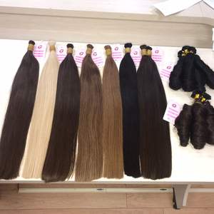 EXTENSION de cheveux humains Remy vierges de haute qualité avec Frontal attaché à la main, usine du Vietnam - Product Image 2