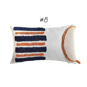 Stylish Cotton Cushions Unique Bright Prints Decorative Pillow <b>Covers</b> for <b>Sofa</b> Bed Woven Technique for Living Cooling Massage - Product Image 1