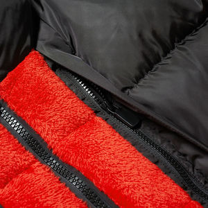 Veste matelassée de haute qualité pour homme, d'hiver, d'extérieur, en toile, à manches longues, col montant, logo sur le devant, coupe-vent, écologique - Product Image 4