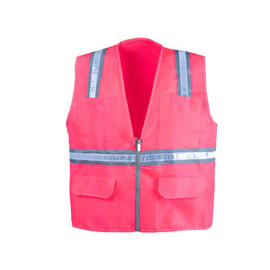 Chaleco de Seguridad de Alta Visibilidad, Transpirable, de Poliéster, para Trabajos de Construcción, Diseño Reflectante Unisex - Product Image 4