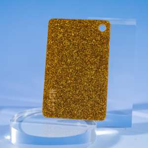 Feuille d'acrylique moulée découpée au laser, blanche argentée pailletée, 1/8 po, avec service de découpe - Product Image 3