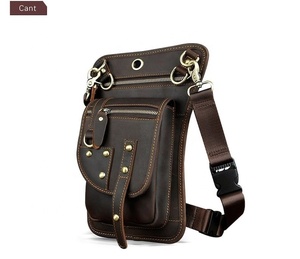 Bolsa de Pierna Vintage de Cuero Genuino Impermeable y Duradera, Riñonera Unisex para Motocicleta, Tamaño Personalizable, para Senderismo, Modelo LB-0004 - Product Image 5