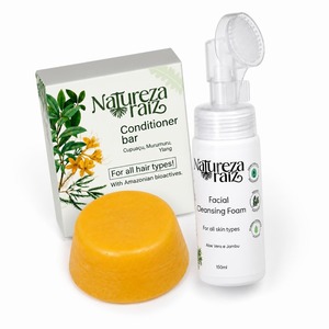 Dúo Nutritivo y Limpiador: Barra Acondicionadora Sólida y Espuma Limpiadora Facial - Product Image 4