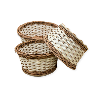 Portable and Lightweight RATTAN <b>BASKETS</b> for Seamless Everyday Organization - Product Image 1