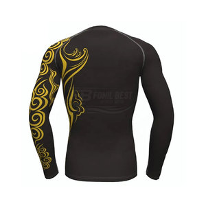 เสื้อแรชการ์ดออกแบบเองราคาถูกสำหรับผู้ชาย ออกกำลังกาย ฟิตเนส UPF50+ แขนยาว รุ่นใหม่ล่าสุด - Product Image 4