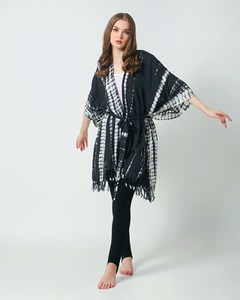 Regular Tie-Dye Bohemian Kimono Robe Women High Quality Beautiful Eco-Friendly Loose Fit Cover <b>Beach</b> Vacation Work Summer Bikini - Product Image 1
