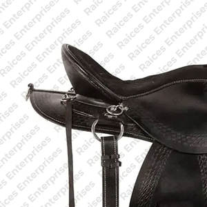 Sillín inglés de cuero auténtico para montar a caballo, elegante y cómodo, Fabricante Mayorista, sillín inglés de caballo de alta calidad - Product Image 4