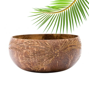 Bol en bois de noix de coco artisanat naturel de haute qualité cadeaux d'affaires jetables écologiques taille personnalisée sculpté maison cuisine faite - Product Image 6