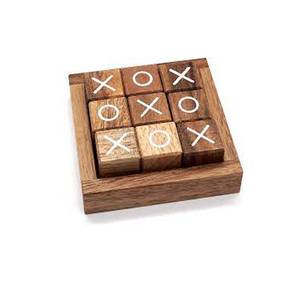 Jeu de Tic Tac Toe en Bois Fait Main Écologique Classique Jeu de Société 3D Oiseaux et Croix Décoration de Table Basse Jeu Familial - Product Image 6