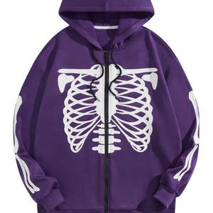 À la mode hommes personnaliser vêtements Streetwear Hip Hop strass à capuche personnalisé soleil délavé surdimensionné pull noir hommes - Product Image 1