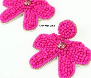 Pendientes de Perlas de Imitación Estilo Bohemia Cristiana Hechos a Mano, Coloridos, con Flores, para Mujer, Regalo Perfecto - Product Image 5