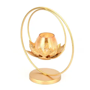 European Luxury Metal Candle Holder Fancy Design for <b>Office</b> Table or Home Wedding Decoration for Christmas Candle Vessel - Product Image 3