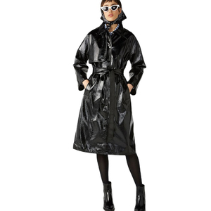 Manteau court en cuir de laine pour femmes à manches longues épais et chaud pour l'extérieur Caractéristique respirante pour filles et dames - Product Image 2