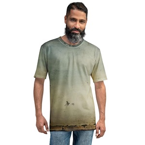 Meilleure vente T-shirt en gros Couleur motif tricoté élégant 0-Neck Fit Graphic T-Shirt hommes décontracté en gros OEM/ODM Bangladesh - Product Image 1