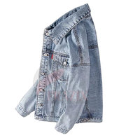Jaket Jeans Denim Vintage Pria Model Terbaru Grosir Terlaris Ramah Lingkungan Bernapas 100% Katun Jaket Musim Dingin