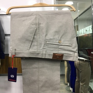Nueva moda de los hombres de ajuste regular cintura elástica lona negra peso pesado de talla grande pantalones de secado rápido - Product Image 1