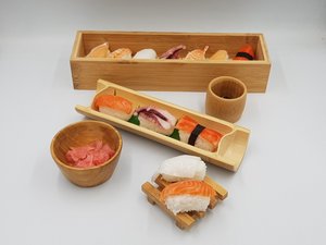 Bandeja de tubo de bambú para decoración de Sushi, hecha en Vietnam, tamaño personalizado de alta calidad, estilo japonés - Product Image 3