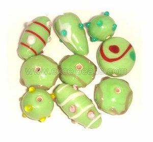 Venta al por mayor de cuentas de joyería de moda turquesa de Excel exporta fabricantes de la India de cristal de Murano y cuentas de vidrio - Product Image 5