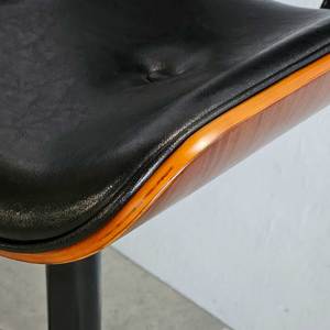 GAKJB-028 <b>Adjustable</b> Height Swivel High Bar <b>Stool</b> Farmhouse Upholstered Seat with Plywood Frame for Gym Use - Product Image 5