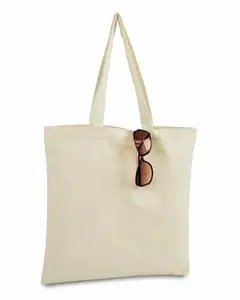 Eko-frineldy geri dönüşümlü alışveriş süblimasyon boş pamuk Tote fermuarlı çantalar yeniden özel desen logosu pamuklu alışveriş çantası