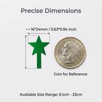 Paillettes en vrac Star Stick 16x24mm, épaisseur 0,22mm, plastique décoratif multicolore personnalisé pour la décoration artisanale