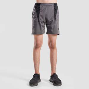 Pantalones Cortos Deportivos 2 en 1 Youth Active Flow, 100% Poliéster, XXS-5XL, Logos Bordados, Patrón Tejido en 3D, Color Gris - Product Image 1