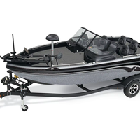 Kinocean Factory Bateaux de pêche en aluminium de 10 à 17 pieds soudés sur mesure de 16 pieds Jon Boat Bass Boat avec essence/essence Vente en usine