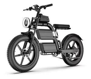 Moto électrique tout-terrain pour adultes, 2100W, batterie lithium 12V/70Ah, cadre en aluminium, 12 vitesses, vitesse maximale 37 MPH/70 milles, roues 20x4 pouces, 24 pouces - Product Image 1