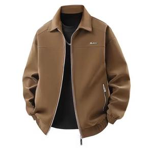 Zipper loose fit <b>jacket</b> with pockets coffee new winter warm thick faux leather <b>biker</b> <b>jacket</b> winter <b>jacket</b> - Product Image 1