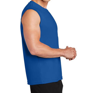 Pas cher prix Logo personnalisé coton hommes Muscle Gym course Stringer débardeurs décontracté Fitness entraînement unisexe - Product Image 4