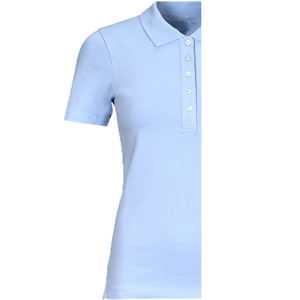 Camiseta Polo Corta de Estilo Inglés para Mujer, 100% Algodón, Tejida, Transpirable, Ecológica, con Logotipo Personalizado Bordado en la Parte Delantera - Product Image 6