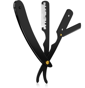 ใบมีดโกนสำหรับช่างตัดผมดำแบบมืออาชีพ100% สเตนเลสพร้อมใบมีดนิรภัย100 - Product Image 1