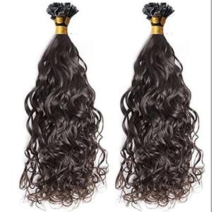 วิกผมยาวสีดำทรงลอนแบบเส้นผมตรงปลายแบนทรงลอนแบบธรรมชาติดูมีเสน่ห์ง่ายดาย - Product Image 1