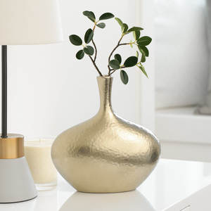 Florero chapado en oro de alta calidad con diseño único y florero de alta calidad para la decoración del hogar y el hotel de la India 2025 - Product Image 2