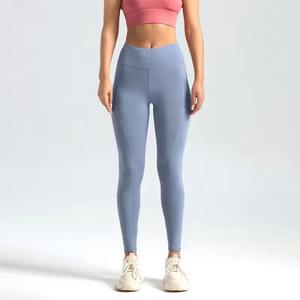 Gimnasio Fitness cintura elástica Yoga leggings cintura alta Fitness Leggings para mujer - Product Image 3