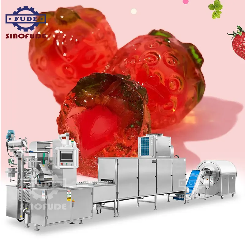 Máquina de depósito de caramelos de goma de gelatina de alta calidad Línea de producción automática de caramelos de goma