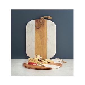 Planche à fromage au design fabuleux, en bois et en marbre, planche à découper pour légumes, forme carrée, taille personnalisée, planche à découper - Product Image 4