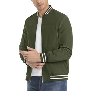 Vente en gros, fabrication personnalisée, logo coloré, manches longues cousu, veste streetwear respirante, universitaire grande taille pour hommes - Product Image 6
