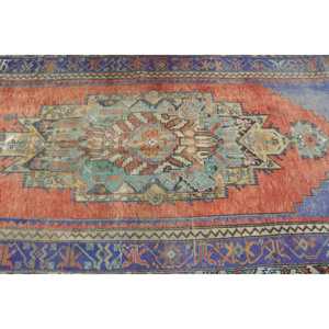 Alfombra Turca Grande de 4.6x10.1 pies, Alfombra Vintage con Diseño Floral Rojo - Product Image 5