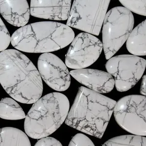 Excellent Quality Natural Cabochon Lot Howlite Cabochon Loose Gemstone Wholesale Price Direct from Indian Gemstone Manufacturer