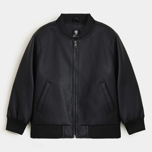 แจ็กเก็ตหนังป้องกันแบคทีเรียสำหรับผู้ชายผู้หญิงแจ็คเก็ตหนังลายการ์ตูนคุณภาพสูงออกแบบโลโก้ได้ตามต้องการ - Product Image 1