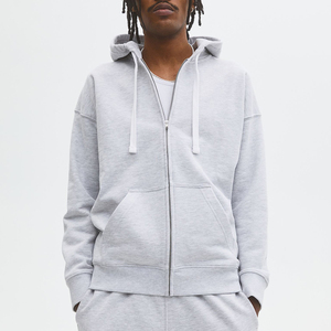 เสื้อฮู้ดมีซิปสำหรับผู้ชายคอลเลคชั่นใหม่ล่าสุดย้อมธรรมดาระบายอากาศได้สำหรับฤดูใบไม้ร่วง - Product Image 5