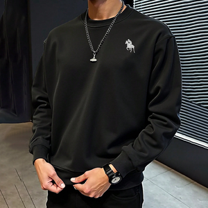 เสื้อกันหนาวมีฮู้ดสำหรับผู้ชายเครื่องแต่งกายลำลองแบบสวมหัวผ้าคอตตอนหนาสไตล์สตรีทแวร์เสื้อกีฬาแฟชั่นใส่สบายสำหรับฤดูใบไม้ร่วงและฤดูหนาว - Product Image 4